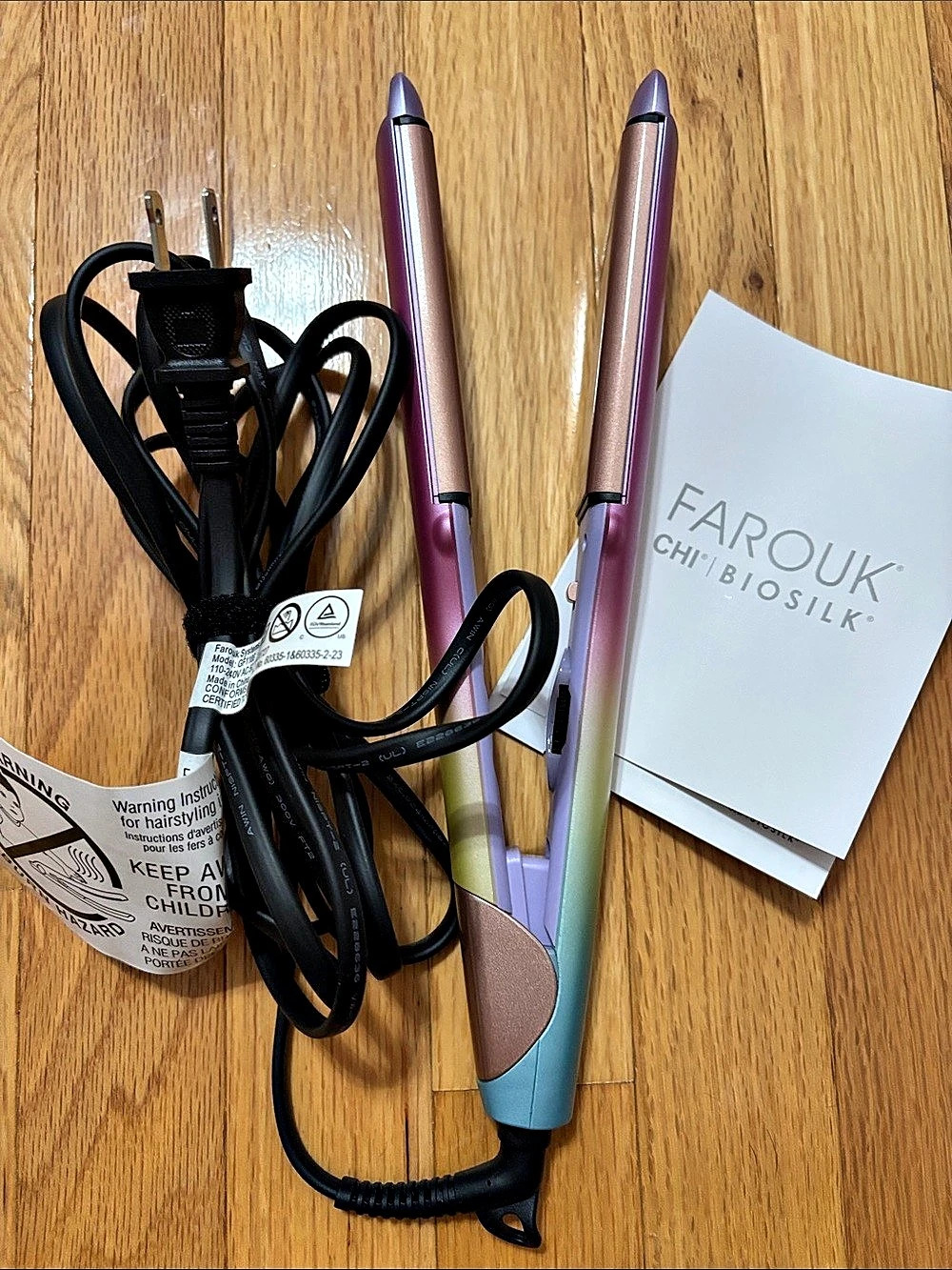 Farouk CHI Biosilk Pink & Blue Hair Styling Tool